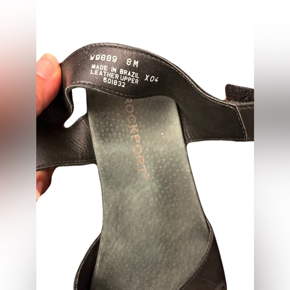 Women’s Rockport black nubuck leather sandals - size 8 - Picture 5 of 5